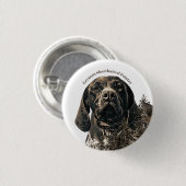 Deutscher Kurzzeiger Button (Vorne & Hinten)