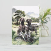 Deutscher Kurzzeiger Einladung (Stehend Vorderseite)