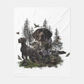 Deutscher Kurzzeiger Fleecedecke (Vorderseite)