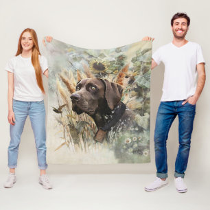 Deutscher Kurzzeiger Fleecedecke