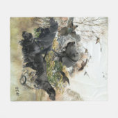 Deutscher Kurzzeiger Fleecedecke (Vorderseite (Horizontal))