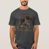 Deutscher Kurzzeiger - Geborener Jäger T-Shirt (Vorderseite)