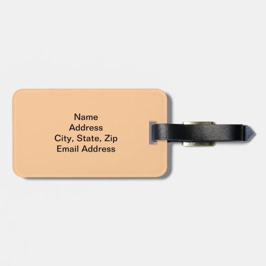 Deutscher Kurzzeiger Gepäckanhänger (Rückseite horizontal)