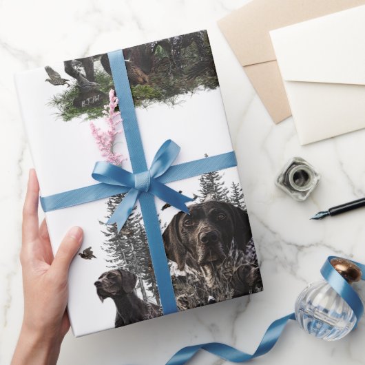 Deutscher Kurzzeiger Geschenkpapier (Schenken)