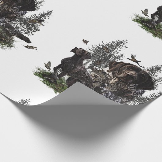 Deutscher Kurzzeiger Geschenkpapier (Ecke)