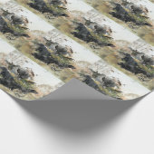 Deutscher Kurzzeiger Geschenkpapier (Ecke)