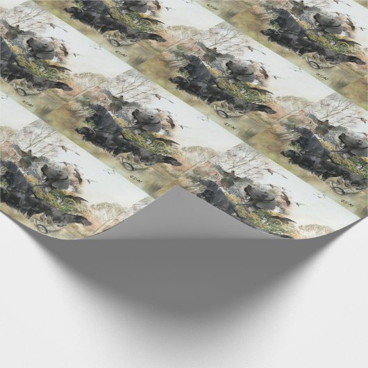 Deutscher Kurzzeiger Geschenkpapier (Ecke)