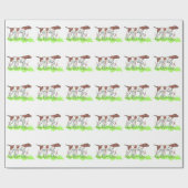 Deutscher Kurzzeiger Geschenkpapier (Flach)