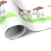 Deutscher Kurzzeiger Geschenkpapier (Rolleneckpunkt)