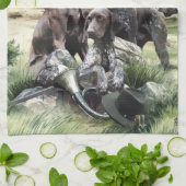 Deutscher Kurzzeiger Geschirrtuch (Gefaltet)