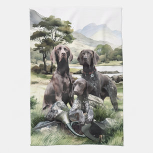 Deutscher Kurzzeiger Geschirrtuch