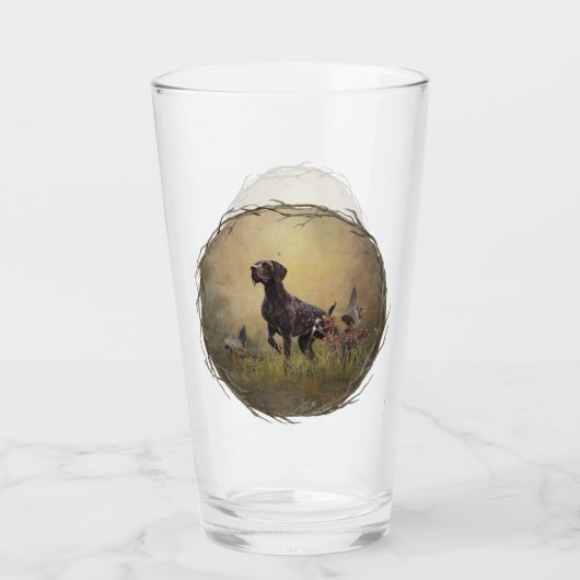 Deutscher Kurzzeiger Glas (Rückseite)