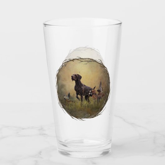 Deutscher Kurzzeiger Glas (Vorderseite)