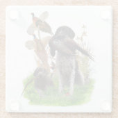 Deutscher Kurzzeiger Glasuntersetzer (Rückseite)