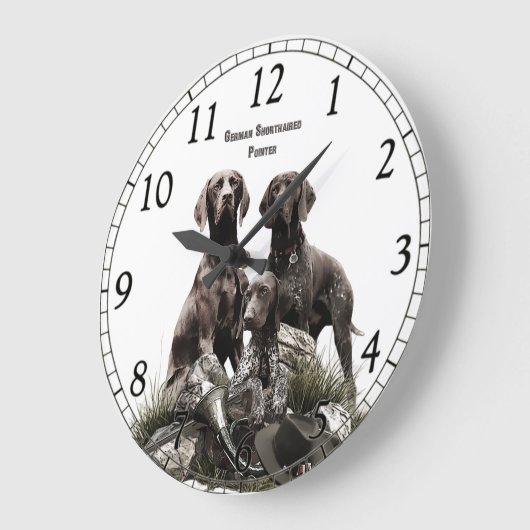 Deutscher Kurzzeiger Große Wanduhr (Winkel)