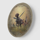 Deutscher Kurzzeiger Große Wanduhr (Winkel)