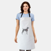 Deutscher Kurzzeiger GSP Hund Mama I Liebe hören Schürze (Getragen)