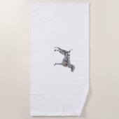 Deutscher Kurzzeiger GSP Hund Mama I Liebe hören Strandtuch (Vorderseite)