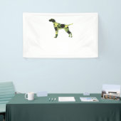 Deutscher Kurzzeiger _ Hund Camouflage Silhouette Banner (Messeveranstaltung)