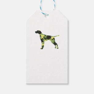 Deutscher Kurzzeiger _ Hund Camouflage Silhouette Geschenkanhänger