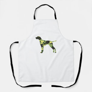 Deutscher Kurzzeiger _ Hund Camouflage Silhouette Schürze