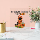 Deutscher Kurzzeiger Hund - Halloween Moon Si Acrylschild (Hochzeit)