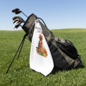 Deutscher Kurzzeiger Hund - Halloween Moon Si Golfhandtuch (Gras)