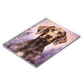 Deutscher Kurzzeiger im Lavendelfeld Notizblock (Linke Seite)