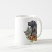 Deutscher Kurzzeiger im Winter Kaffeetasse (VorderseiteRechts)