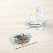 Deutscher Kurzzeiger im Winter Rechteckiger Pappuntersetzer (Vor Ort)