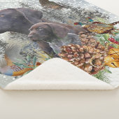 Deutscher Kurzzeiger im Winter Sherpadecke (3/4)