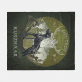 Deutscher Kurzzeiger , Jagdlogo Fleecedecke (Vorderseite (Horizontal))
