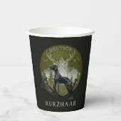 Deutscher Kurzzeiger , Jagdlogo Pappbecher (Rückseite)