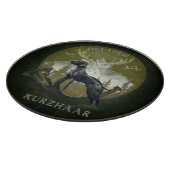 Deutscher Kurzzeiger , Jagdlogo Schneidebrett (Ecke)