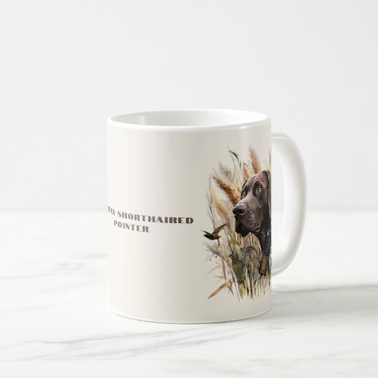 Deutscher Kurzzeiger Kaffeetasse (VorderseiteRechts)