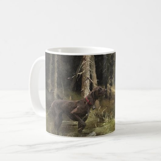 Deutscher Kurzzeiger Kaffeetasse (Vorderseite Links)