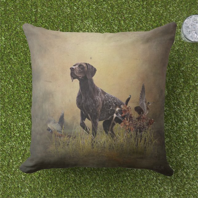 Deutscher Kurzzeiger Kissen (Gras)
