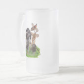 Deutscher Kurzzeiger Mattglas Bierglas (Vorderseite Links)