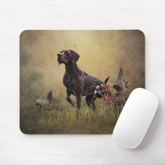 Deutscher Kurzzeiger Mousepad (Mit Mouse)