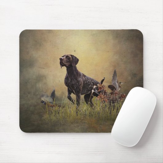 Deutscher Kurzzeiger Mousepad (Mit Mouse)