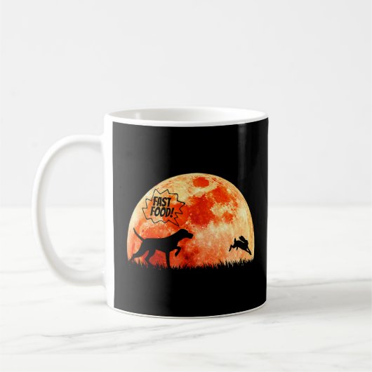 Deutscher Kurzzeiger Naturemoon Silhouette D Kaffeetasse (Links)
