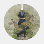 Deutscher Kurzzeiger Ornament Aus Glas (Rückseite)