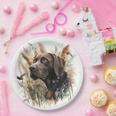 Deutscher Kurzzeiger Pappteller (Party)