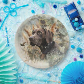 Deutscher Kurzzeiger Pappteller (Party)