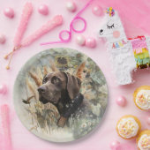 Deutscher Kurzzeiger Pappteller (Party)