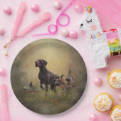 Deutscher Kurzzeiger Pappteller (Party)