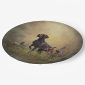 Deutscher Kurzzeiger Pappteller (Schrägansicht)