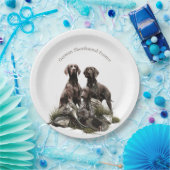 Deutscher Kurzzeiger Pappteller (Party)