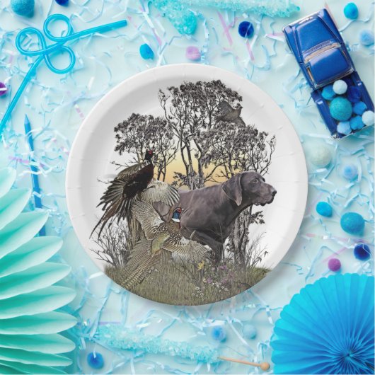 Deutscher Kurzzeiger Pappteller (Party)