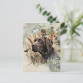 Deutscher Kurzzeiger Postkarte (Stehend Vorderseite)